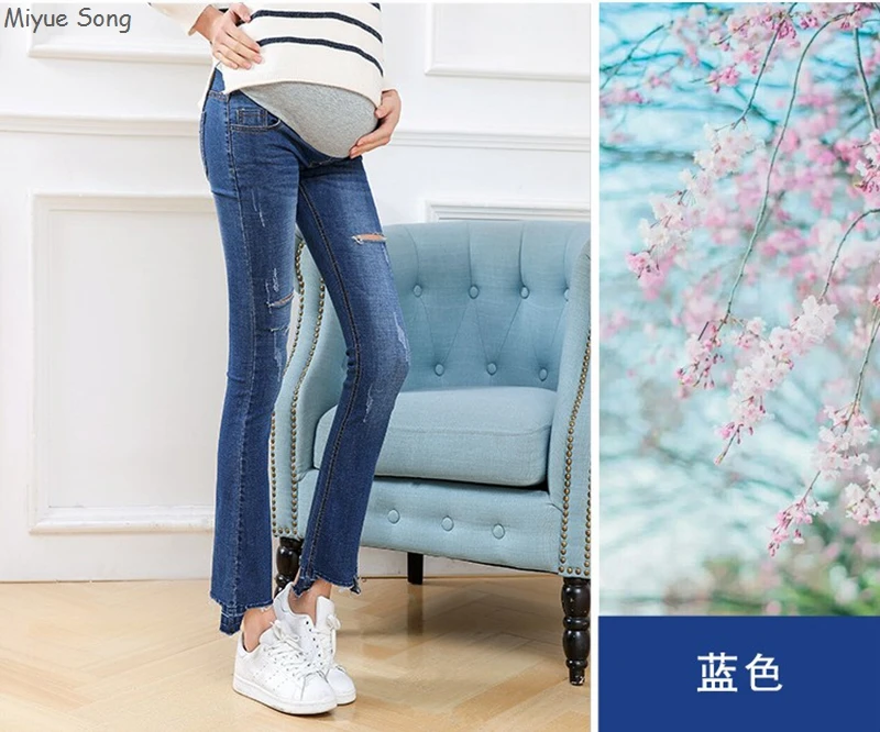 

Maternity Pants For Pregnant Women Clothes Pregnancy Fashion Wide leg Jeans Clothing Long Leggings Overalls Trousers New