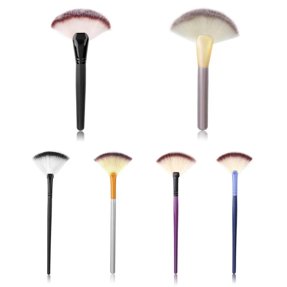 

Soft Fan Brush Foundation Brushes New Single Makeup Brush Blending/Contour/Cheek Blusher Powder Sector Makeup Brush top quality