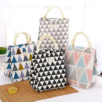 

Fresh Insulated Women Lunch Bag Thermal Fashion Portable Tote Cooler Lunch Bag For Female Kids Food Picnic Organizer Bag