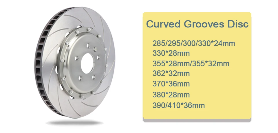 Хорошая производительность DICASE изогнутые пазы тормозной dsics 355*28 мм для GT4/F50 большой тормозной комплект подходит для chevrlet Cruze 16rim