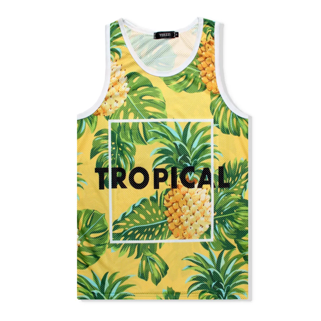 

Tropical Feitong Tank Top For Men Summer Top Sleeveless Funny Shirts 3d Print Fitness Brand Clothing Tee Shirt Homme Large Size
