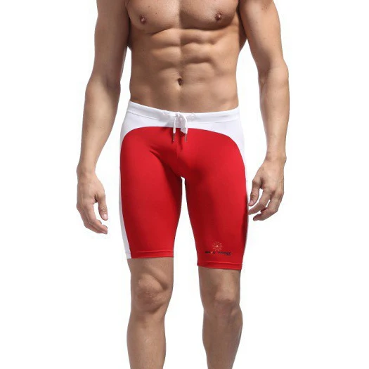 BRAVE PERSON Brand Men Swimwear Swimming Shorts Men Compression Tights