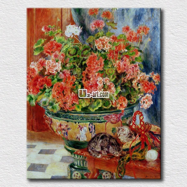

Bright flower oil painting canvas art for modern home decoration picture wall papers for friends gift