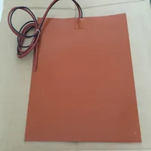 Stampante 3d letto riscaldato alluminio riscaldata кровать 120*132 мм 24 в 200 Вт промышленный нагреватель силиконовый Нагреватель Коврик С Подогревом Кровать