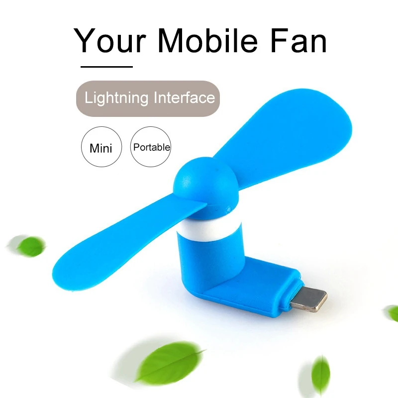 Мини Прохладный usb вентилятор мобильный телефон гаджет тестер для iPhone Xs X Xr Max 8 7 6 5