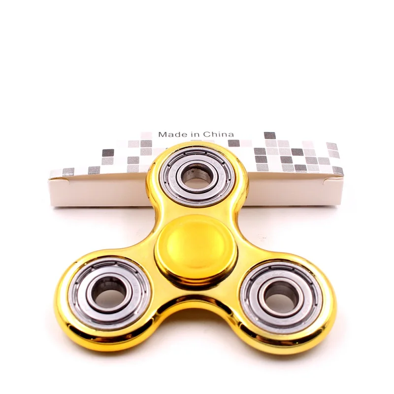 Ручной Спиннер с покрытием Tri-Spinner figets игрушка EDC сенсорная Непоседа Спиннер для аутизма и СДВГ детей/взрослых забавные антистрессовые игрушки