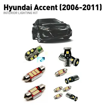 

Led interior lights For Hyundai accent 2006-2011 8pc Led Lights For Cars lighting kit automotive bulbs Canbus