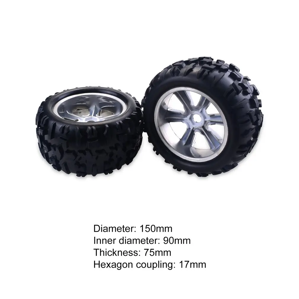2 шт. RC колеса автомобиля обод шины для Redcat Hsp Kyosho Hobao Hongnor Team Losi GM HPI 1/8 Truggy монстр