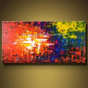 

Wall Art Abstract Oil Painting On Canvas Knife POP Art Cheap Abstract Art Wall Decor Bedroom Wall Pictures