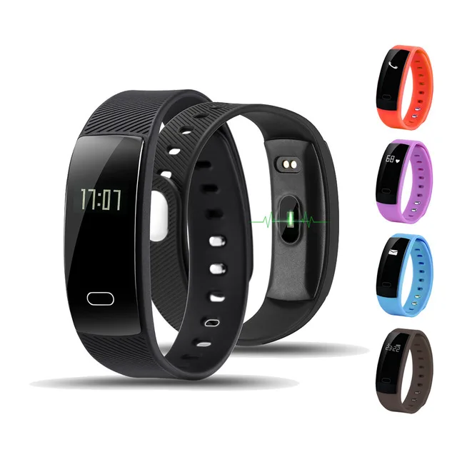 

New QS80 Smart Bracelet Heart Rate Blood Pressure Fitness Tracker Smart Electronics 0.42 inch TFT OLED Wristband for BT Phones