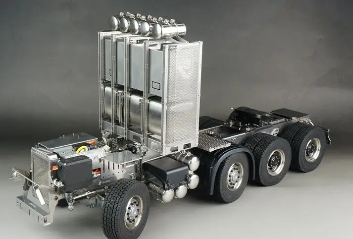 

hobby 8x8 heavy tow chassis real car process variable section beam 1/14 SCALE RC TAMIYA LEISU Highline Tractor Trailer HOBBY