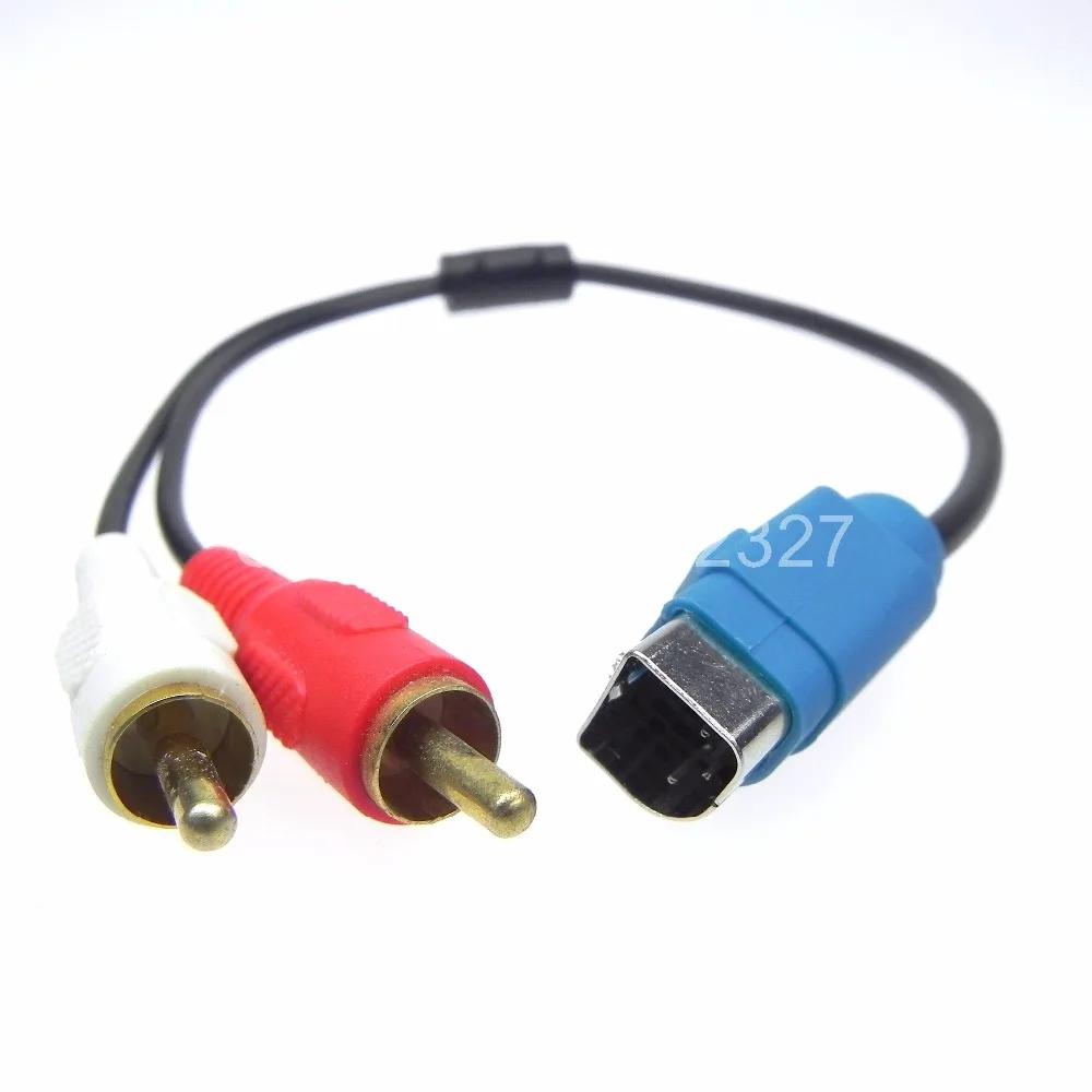 

10pcs/lot High Quality Car Radio Adapter Interface for Alpine 305S 520 800C 123E 101E 102E 105E 117E male connector 2 in 1