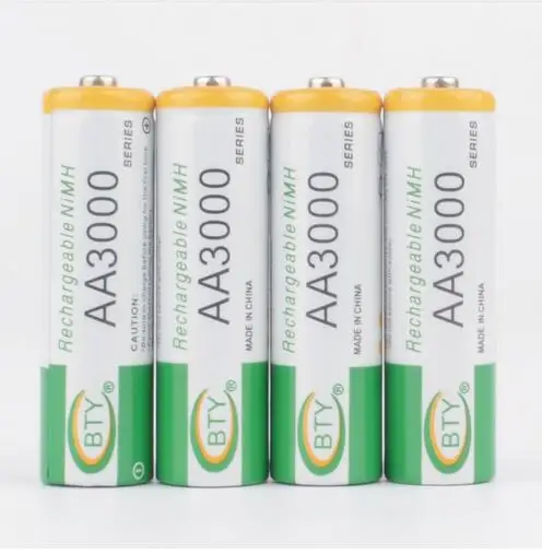 8x AA 3000 1,2 V Quanlity аккумуляторная батарея AA 3000mAh BTY Ni-MH 1,2 V аккумуляторная батарея 2A Baterias Bateria Batterie 3000