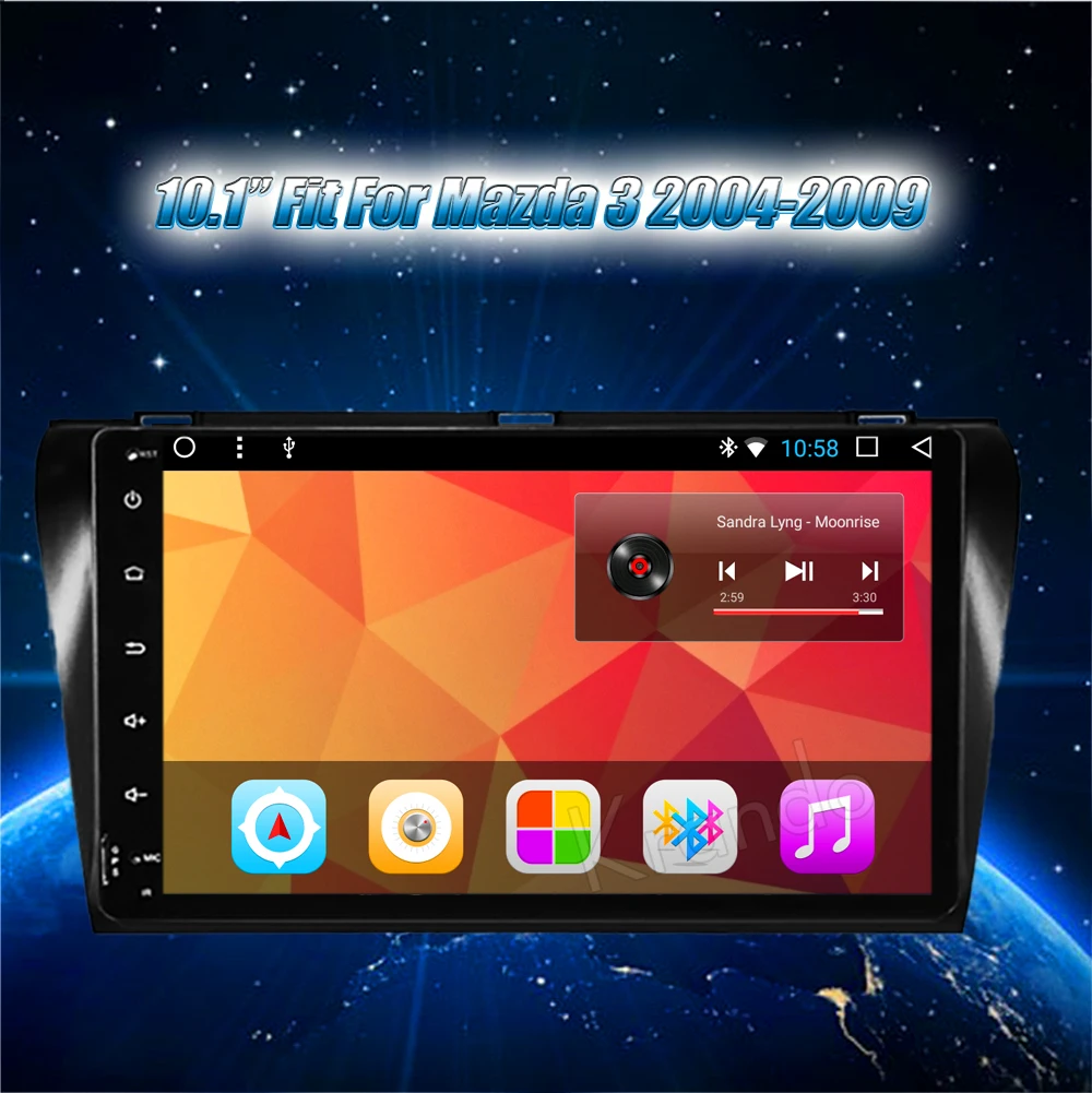 Krando Android car radio gps navigation multimedia system for Mazda 3 2004 2005 2006 2007 2008 2009