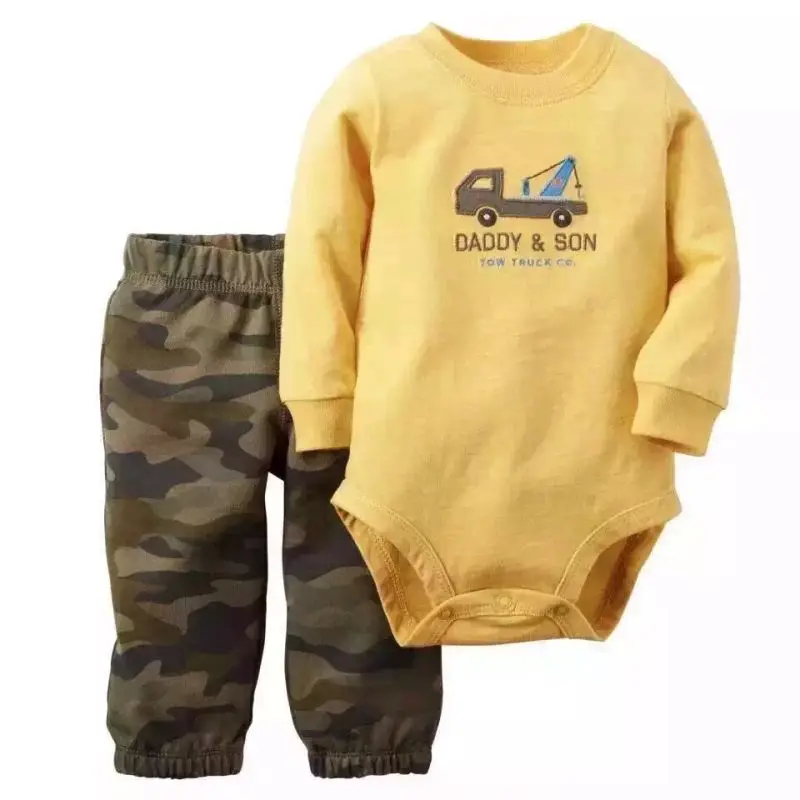 

Free shipping New born Baby Clothing Boys Girls Sets Robes de Soire Kids Clothes(Bodysuit+Pants) 2pcs Next Children Clothing2016