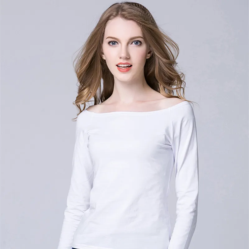 Casual White Women Shirt Ladies Solid Elegant Sexy Neck Tops Long