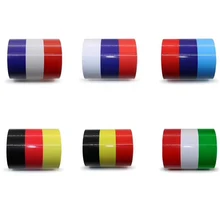 Estilo do carro adesivos rússia frança alemanha itália bandeira três-cor listra decoração do corpo do carro adesivo decalque acessórios do carro