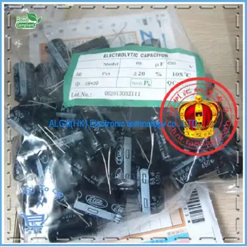 

Free shipping .Electrolytic capacitor 450V68UF 68UF450V soft foot 18*25/18*30MM