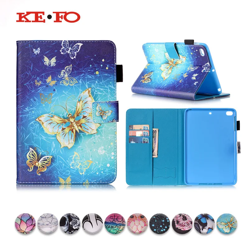

KeFo For Apple iPad Mini 1 2 3 7.9 inch PU Leather Case Cover For fundas ipad Mini2 Mini 3 Coque Cover Smart Stand Auto Sleep