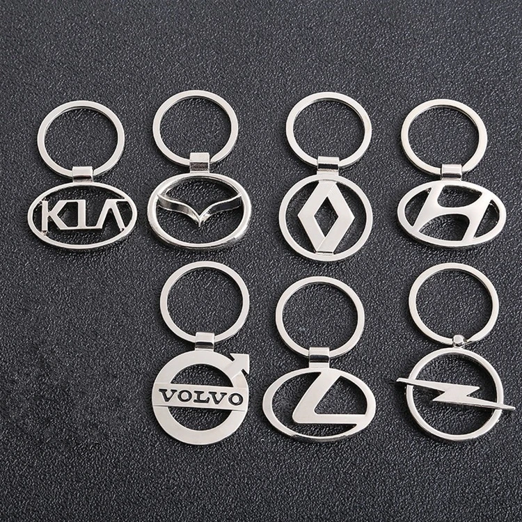 

3D Metal Keychain Car Key Ring Key Chain Key Holder Auto Keyring Keyfob Pendant For Popular Car SUV Man Gift Auto Accessories