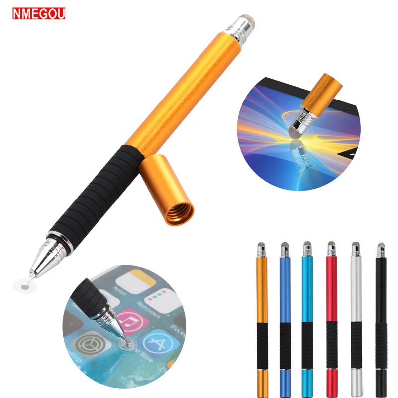 

2 In 1 Multifunction Fine Point Round Thin Tip Touch Screen Pen Capacitive Stylus Pen for Smart Phone Tablet for IPad for IPhone
