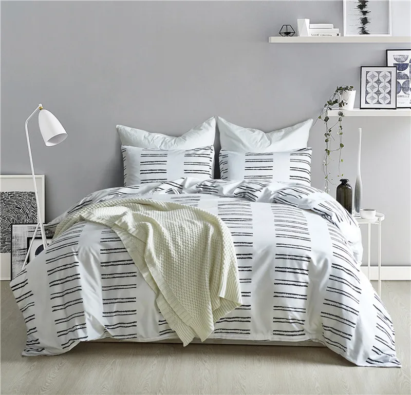 

Fanaijia Geometric patterns printing bedding sets queen size student duvet cover set with Pillowcase twin Bedlinen Home textile