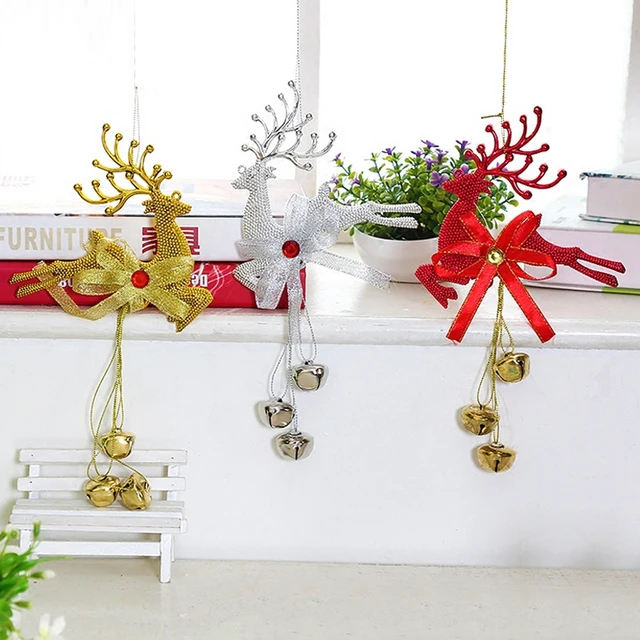 christmas jingle bells large gold silver red deer jingle bells christmas tree decorations ornament christmas bells - Large Christmas Bells Decorations christmas jingle bells large gold silver red deer jingle bells christmas tree decorations ornament christmas bells - Large Christmas Bells Decorations