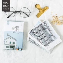 30 листов/набор сидя на крыше открытка/поздравительная открытка/рождественские и новогодние подарки