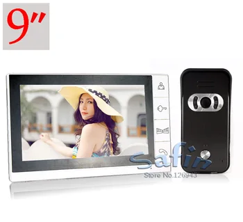 

two way talk door bell DP-998+669H 9 inch color video door phone 700tvl hd camera intercom system
