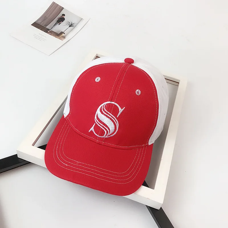 Casquette унисекс Новые бейсболбные кепки с надписью S Dodgers вышивка хип хоп кости Snapback головные уборы для мужчин и женщин регулируемые Gorras - Цвет: White Red brim
