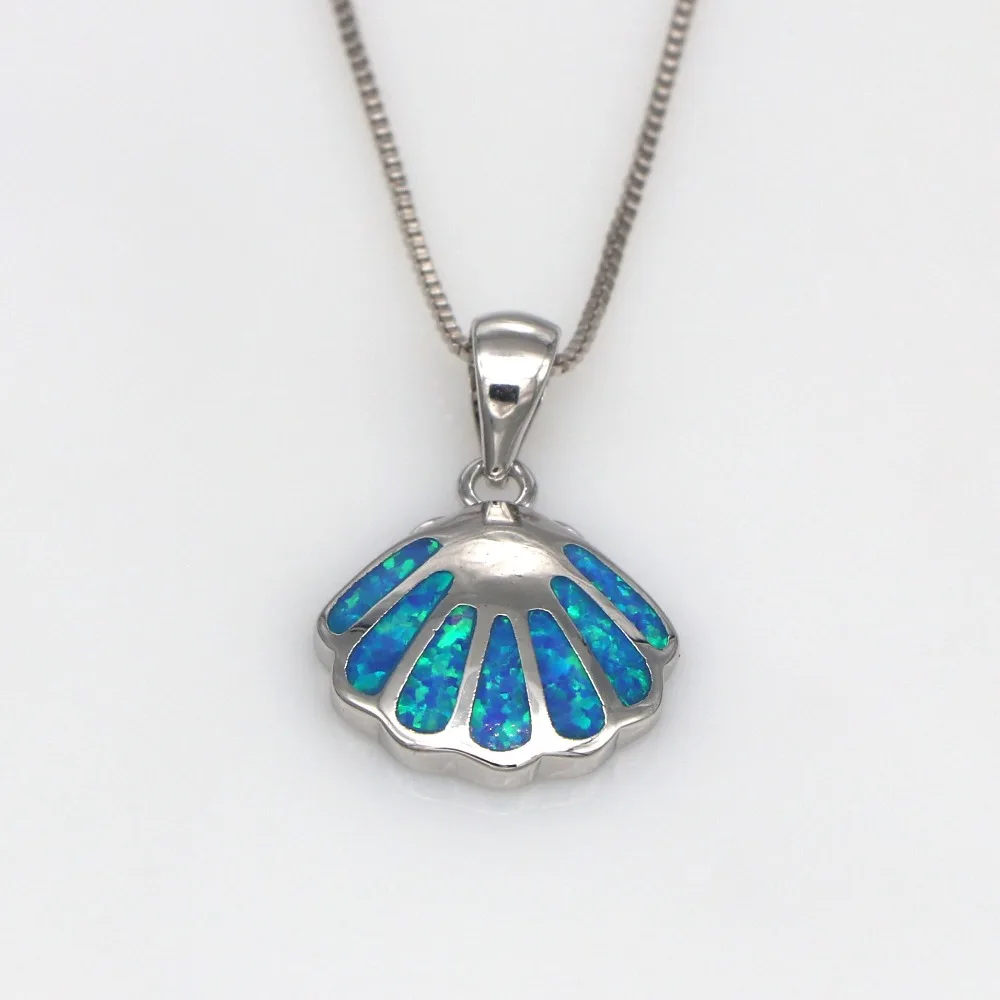 

JLP005 New Seashells Blue Opal Pendants & Necklaces Fashion Jewelry