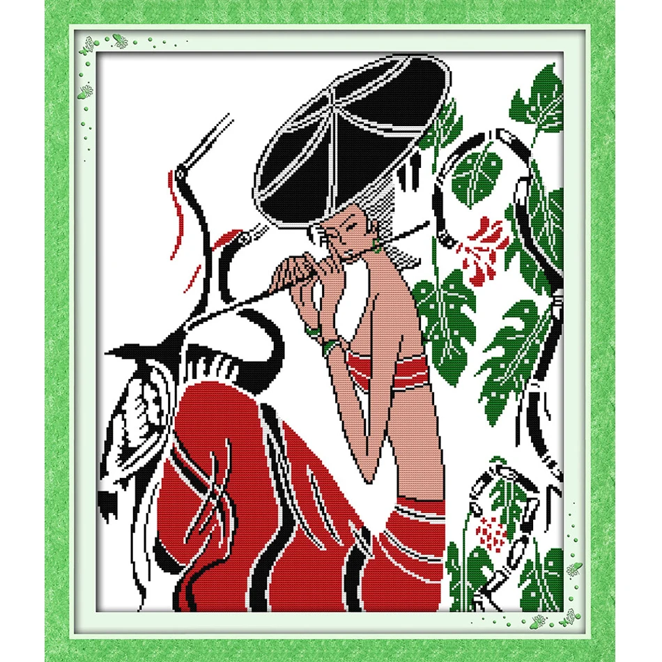 

Joy Sunday,The tune lingered, Cross Stitch Embroidery Set, Printed Embroidery Set, Needlework, Cross Stitch embroidery patterns