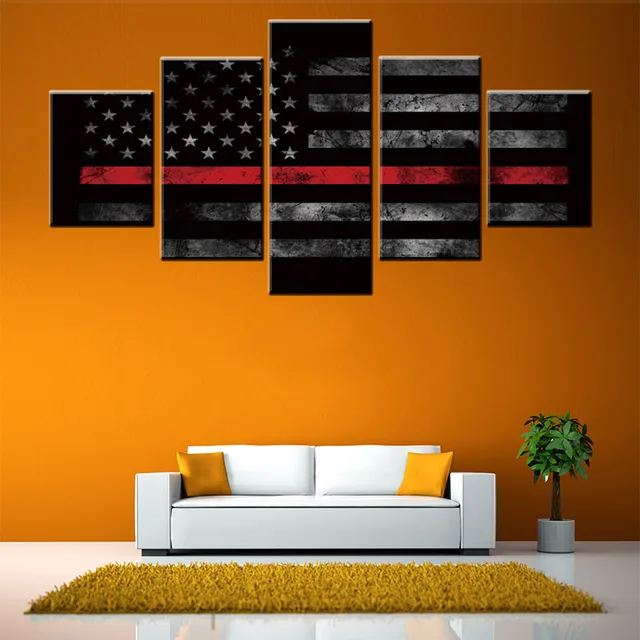 New arrival 5 pieces canvas oil painting about vintage USA national ... New arrival 5 pieces canvas oil painting about vintage USA national ...