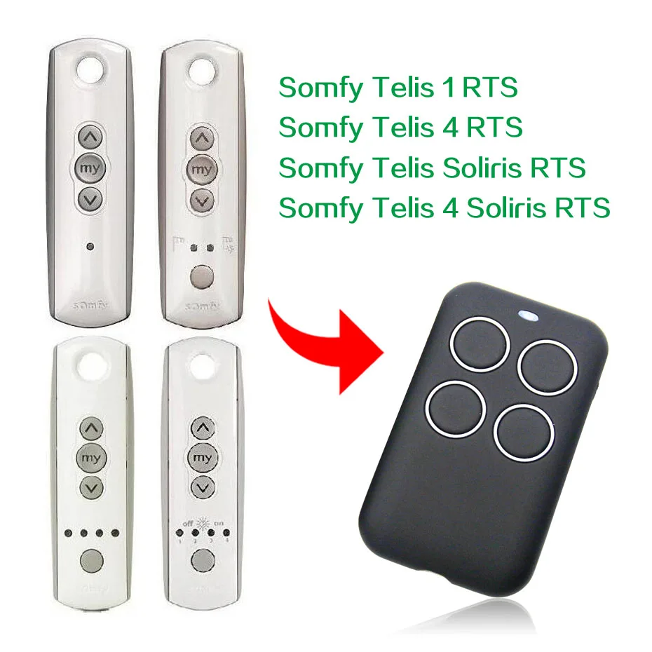 Somfy Telis 1 4 Soliris RTS пульт дистанционного управления somfy гаражная дверь пульт дистанционного управления