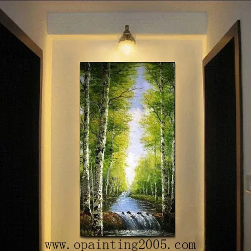 

Top Artist Hand-painted Modern Landscape Tree Wall Artwork Oil Painting on Canvas for Home Decor Landscape Oil Painting