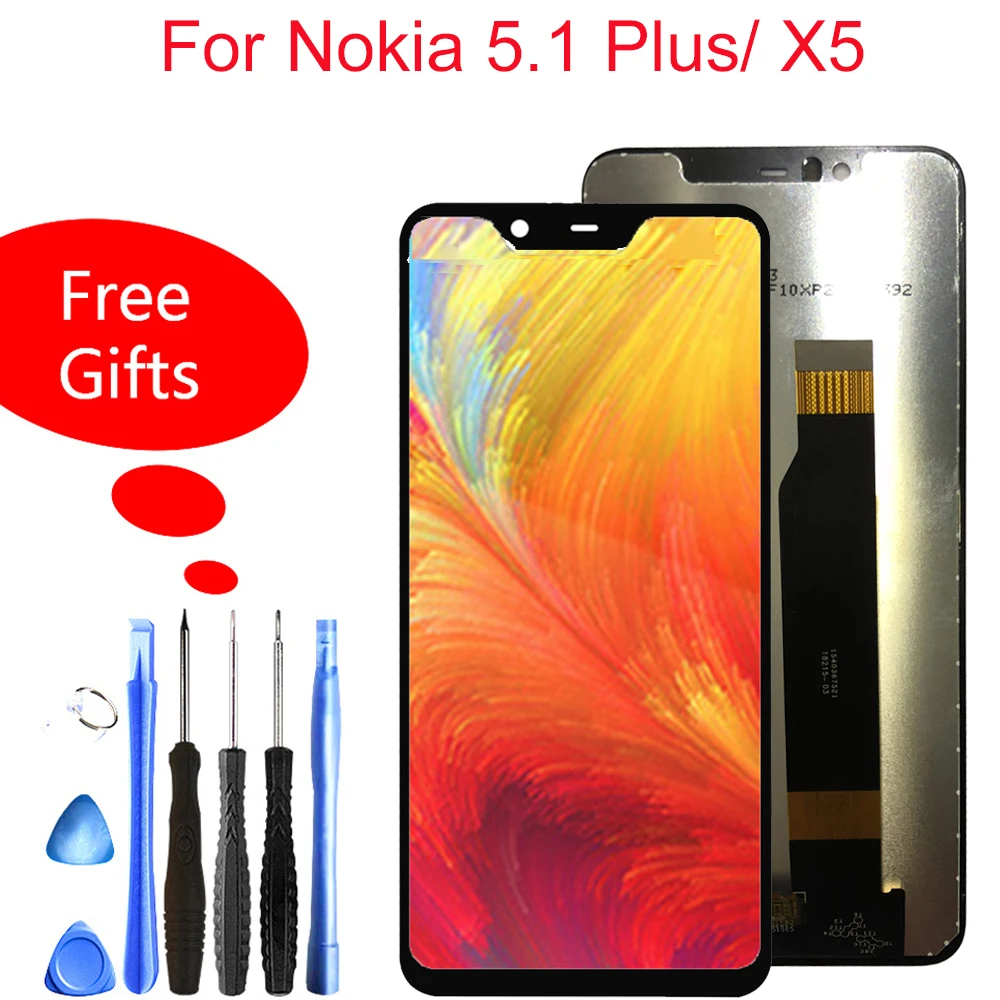 

Lcd For Nokia X5/Nokia 5.1 Plus TA-1109 LCD Display Touch Screen Digitizer Assembly Replacement Part