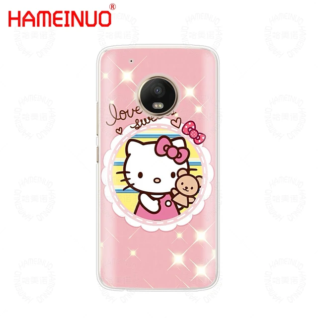 HAMEINUO Fashionable Hello Kitty case phone cover For Motorola Moto X4