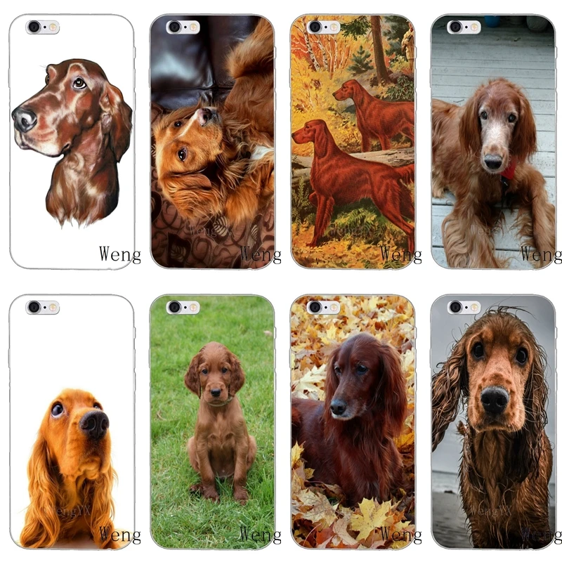 

cute Irish Setter dog puppy pets tpu Soft case For Samsung Galaxy S10 A10 A30 A40 A50 A60 A70 A6 A8 A9 J8 J6 J4 prime plus
