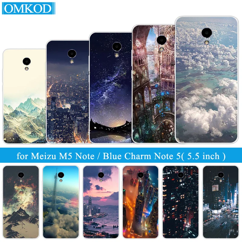 5 дюймов для Meizu M5 Note чехол Роскошный силиконовый Fundas задняя крышка на заказ Night Build