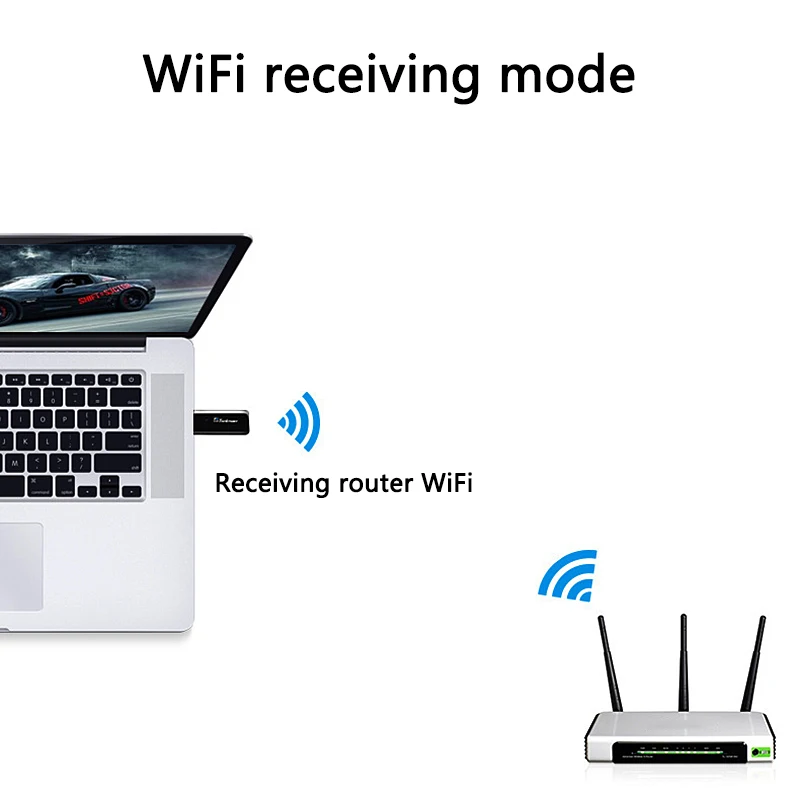 2,4 Мбит/с USB беспроводной Wi-Fi адаптер 1200 ГГц 5 ГГц Wifi двухдиапазонный сетевой адаптер 802.11AC