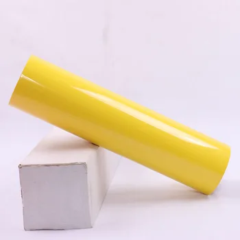

0.5x25m/20"x83.3ft Lemon Yellow Heat Transfer Vinyl HTV Iron On Transfer Vinyl for DIY T-shirts & Heat Press & Cricut Machine