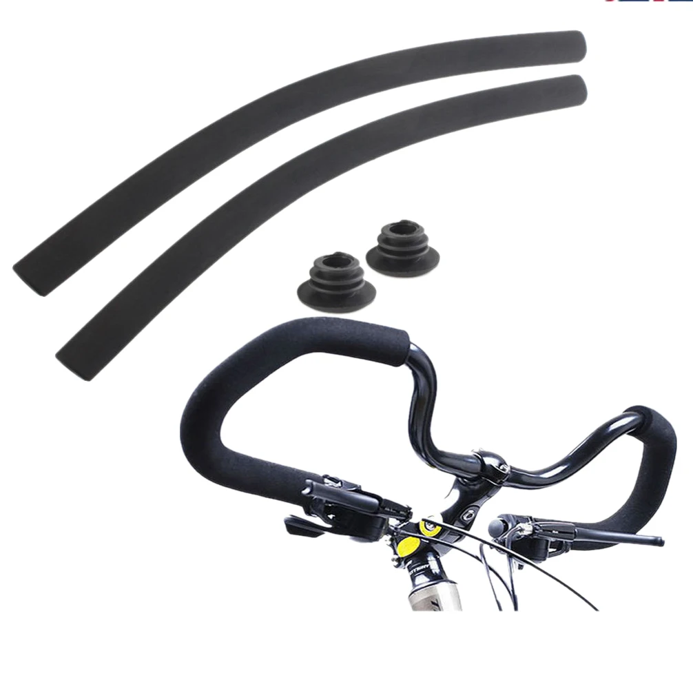 

1 set Cycling Bike Rough Tube Sponge Handlebar Grips Cover&Plug Soft Tube Smooth Handlebar Grips Cover