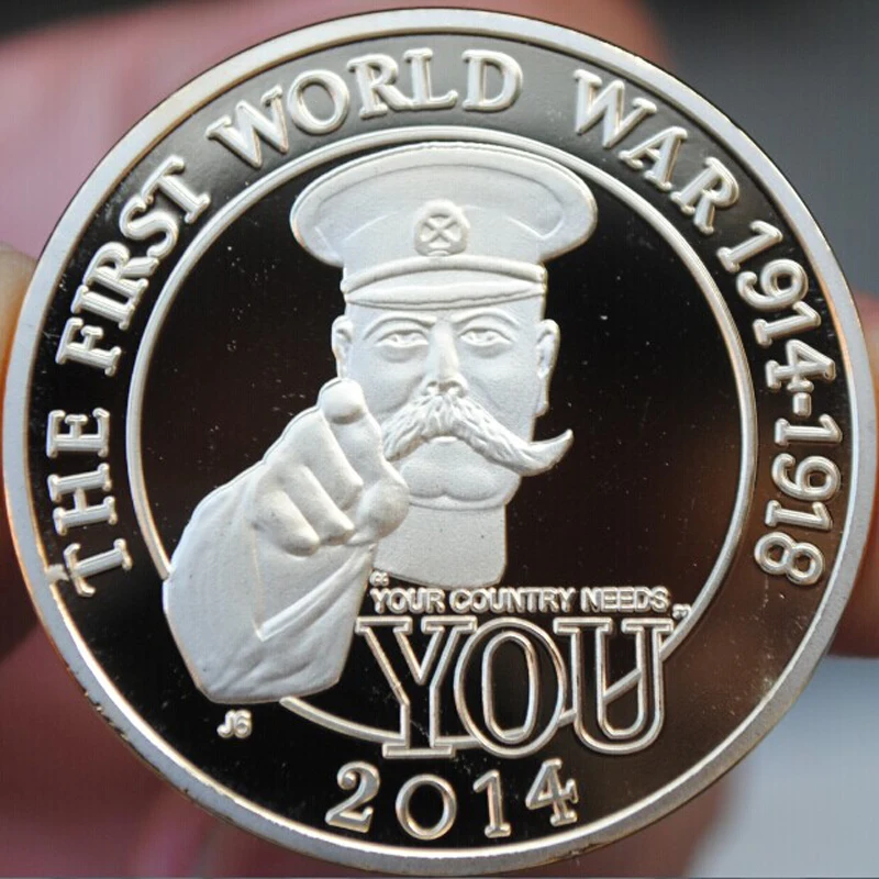 

World War 1 Centennial Peace Medal Silver Coin Souvenir Original Coins