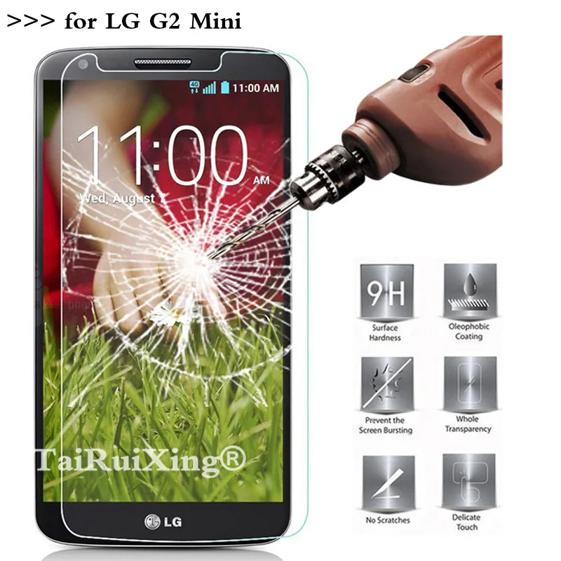 

2.5D 0.26mm 9H Tempered Glass Screen Protector For LG G2 Mini D620 D618 Toughened Protective Film For LG G2 Mini