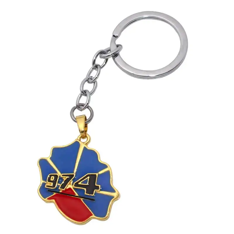 

zkd LA REUNION map key chain key ring country map jewelry