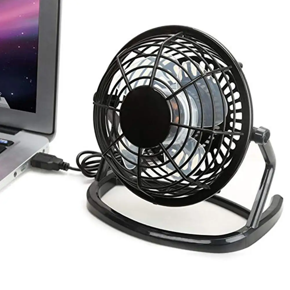 

USB Mini Desktop Office Fan 360 Degree Rotatable Computer Laptop Summer Cooler