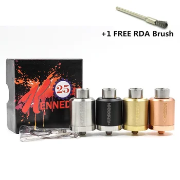

Kennedy 25 RDA Electronic Cigarette SS Material 25mm Diameter Kennedy Rebuildable Dripping Atomizer for Mechanical Mod Vape Kit