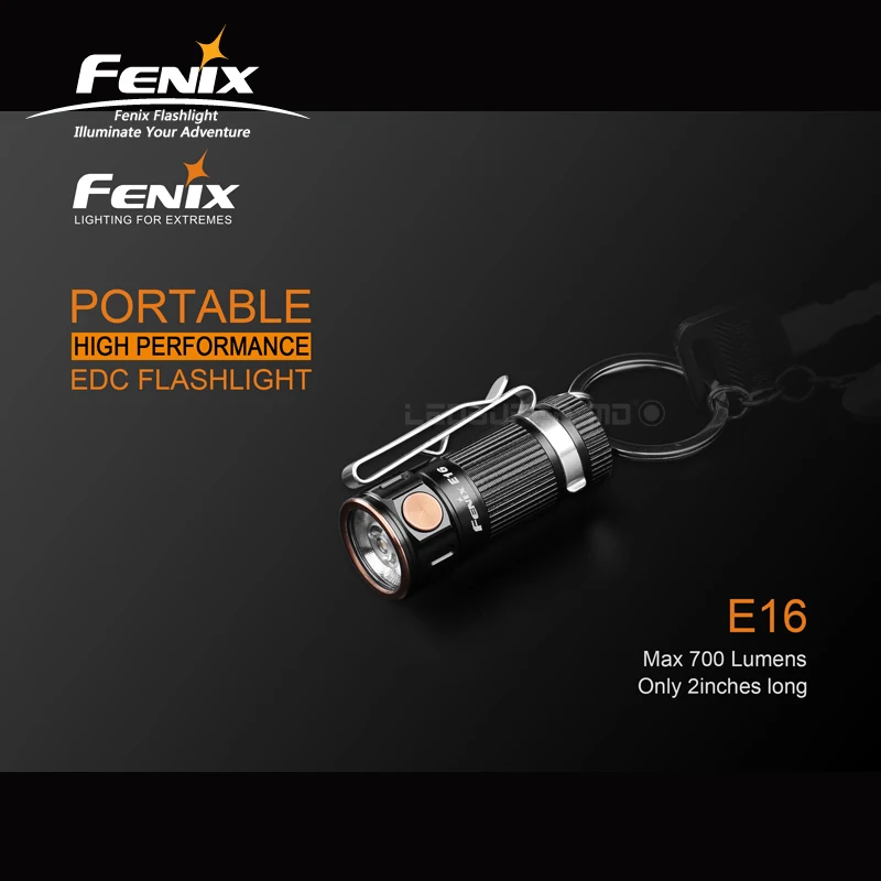 

Hot Cake Fenix E16 Cree XP-L HI Neutral White LED 700 Lumens Portable EDC Flashlight with outstanding Performance