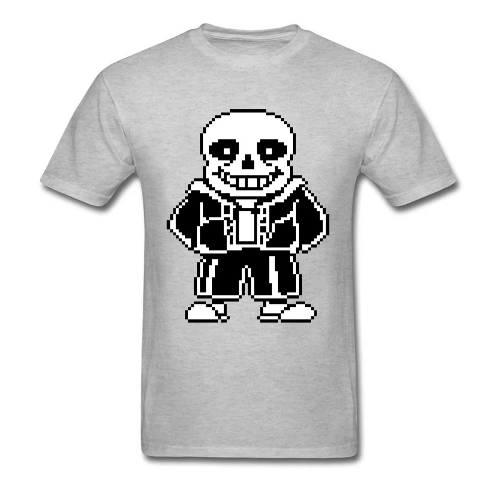 Undertale Sans 5054 T-shirts Newest Short Sleeve Printed On 100% Cotton Crew Neck Mens Tops & Tees Tops & Tees Summer Autumn Undertale Sans 5054 grey