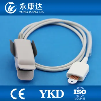 

Free shipping reusable Adult finger clip SpO2 sensor cable for masimo 1m 6pin